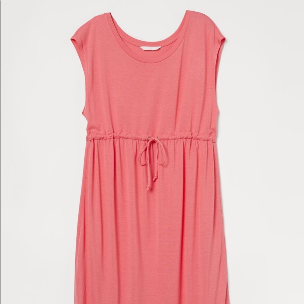 NWOT 💫 H&M Mama Light Pink Viscose Jersey Dress